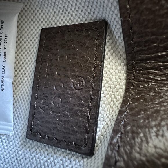 NEW Gucci GG Supreme Monogram Dollar Calfskin Blondie Card Case Wallet Textured - Picture 8 of 10